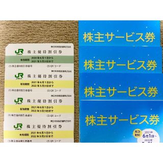 ジェイアール(JR)のJR東日本 東日本旅客鉄道 株主優待券 4枚 + 株主サービス券 4冊③(その他)