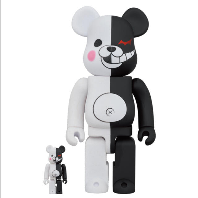 BE@RBRICK モノクマ ラバーコート＆フロッキー 100％ & 400％