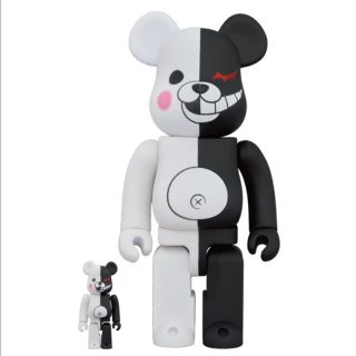 メディコムトイ(MEDICOM TOY)のBE@RBRICK モノクマ ラバーコート＆フロッキー 100％ & 400％(その他)