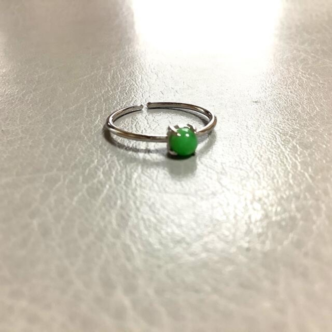 翡翠　リング　SV925 レディースのアクセサリー(リング(指輪))の商品写真