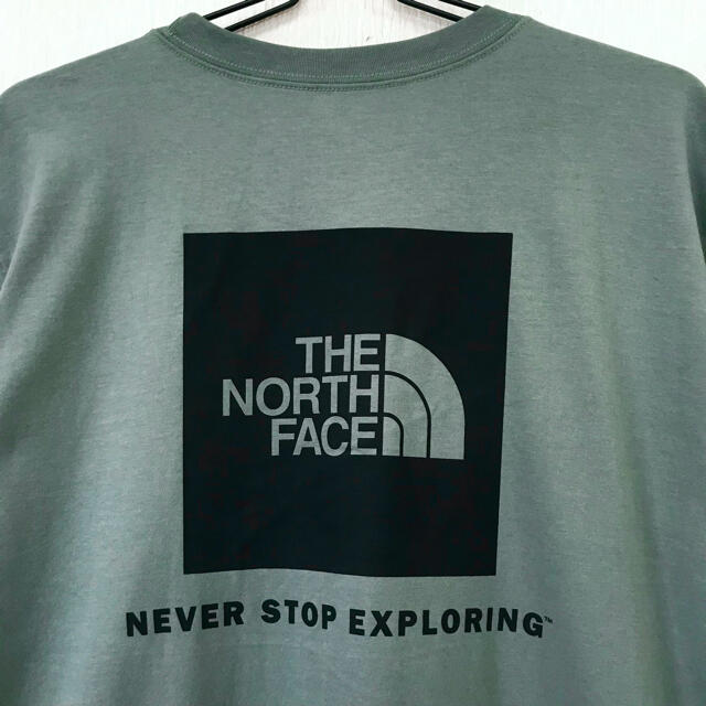 THE NORTH FACE(ザノースフェイス)のレアカラー  ♪ ノースフェイス  BOX Tシャツ モスグリーン 3XL 4L メンズのトップス(Tシャツ/カットソー(半袖/袖なし))の商品写真