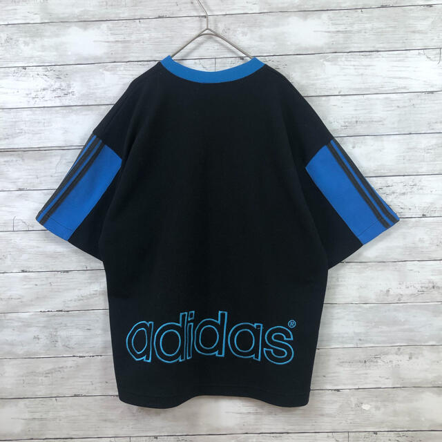 【９０年代vintage adidas】ゲームTシャツ　ビックロゴ刺繍