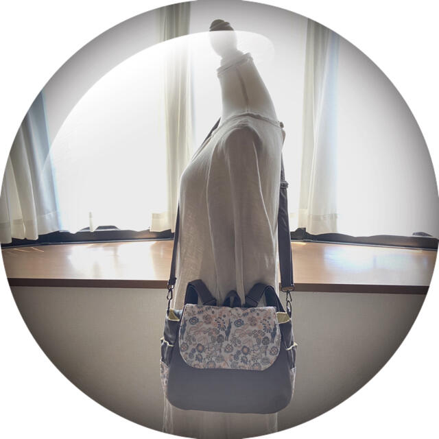 mina perhonen(ミナペルホネン)のミナペルホネン❤︎大人リュック❤︎celebrate white❤︎ハンドメイド ハンドメイドのファッション小物(バッグ)の商品写真