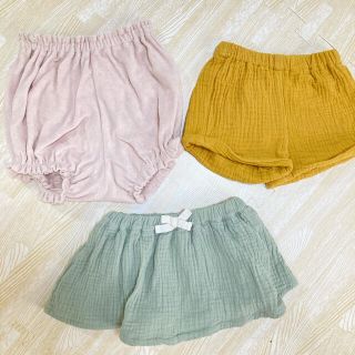 ユニクロ(UNIQLO)のベビーブルマ3枚セット　60〜70サイズ(パンツ)