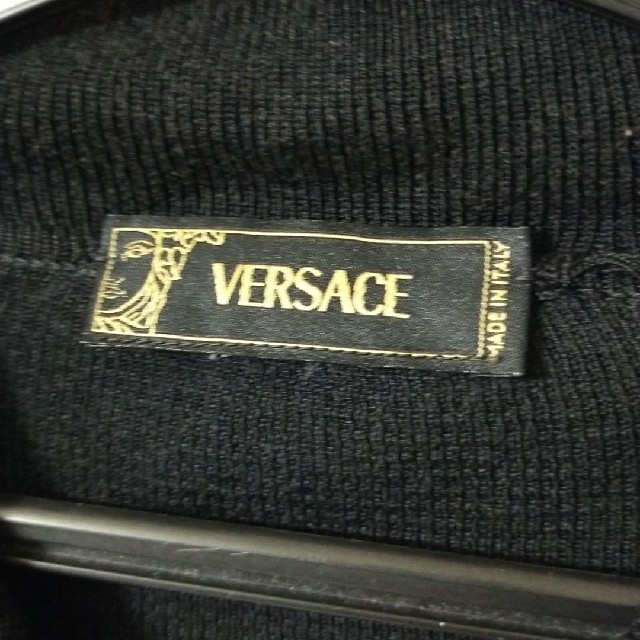 VERSACE(ヴェルサーチ)のVERSACE　ジップセーター　ブラック メンズのトップス(ニット/セーター)の商品写真