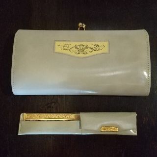 シセイドウ(SHISEIDO (資生堂))の1970年 資生堂 花椿会 ノベルティ コームとバッグ(クラッチバッグ)