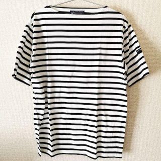 セントジェームス(SAINT JAMES)のSAINT JAMES セントジェームス ピリアック ホワイト×ブラック(Tシャツ/カットソー(半袖/袖なし))