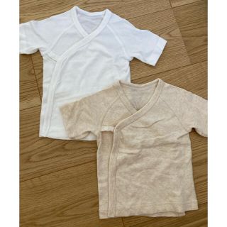 ユニクロ(UNIQLO)の短肌着　新生児　50 60 ユニクロ(肌着/下着)