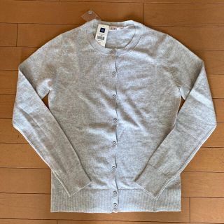 ギャップ(GAP)の新品タグ付き　GAP  コットンカーディガン　ライトグレー　XS(カーディガン)