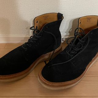 トリッカーズ(Trickers)のCREW-SIN様専用！トリッカーズ カントリー黒スウェード(ブーツ)