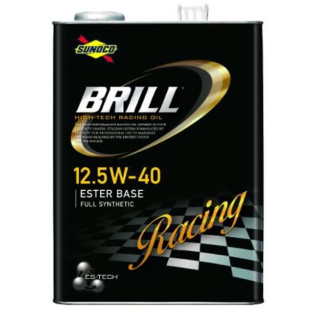 メンテナンス用品送料無料 4L×4本 SUNOCO BRILL(ブリル) オイル12.5W-40