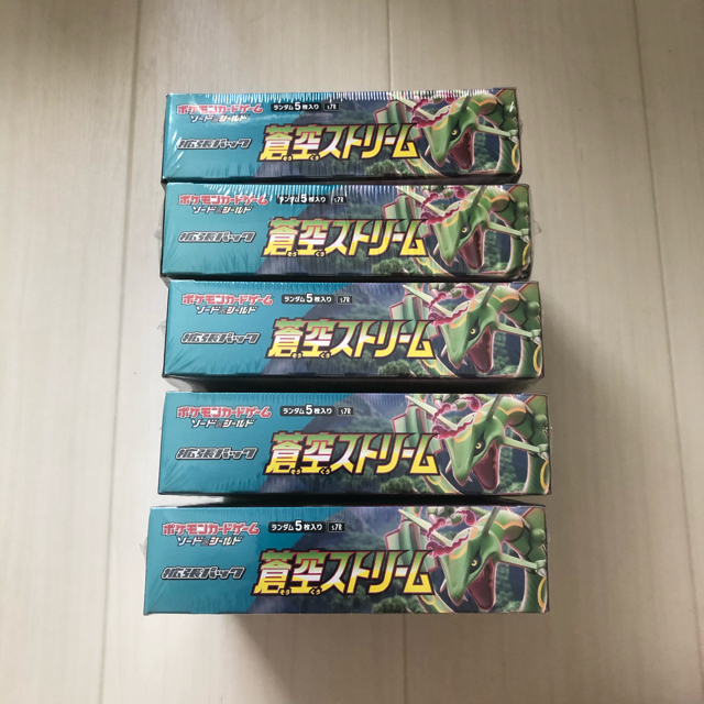 高質 ポケモン - 蒼空ストリーム 5BOX シュリンク付き Box/デッキ