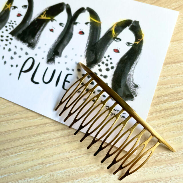 プリュイ pluie クレセントマットショートコーム ゴールド gold プリュイ pluie クレセントマットショートコーム ゴールド gold