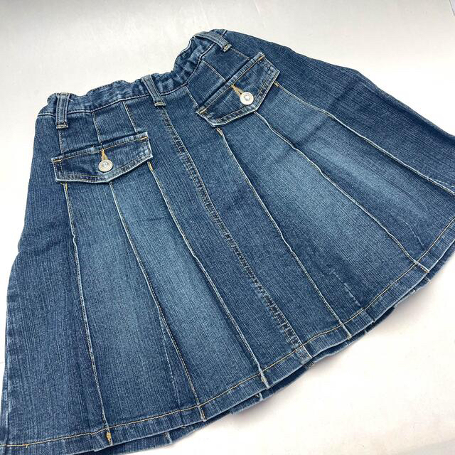 キッズ デニムスカート 140㎝ キッズ/ベビー/マタニティのキッズ服女の子用(90cm~)(スカート)の商品写真