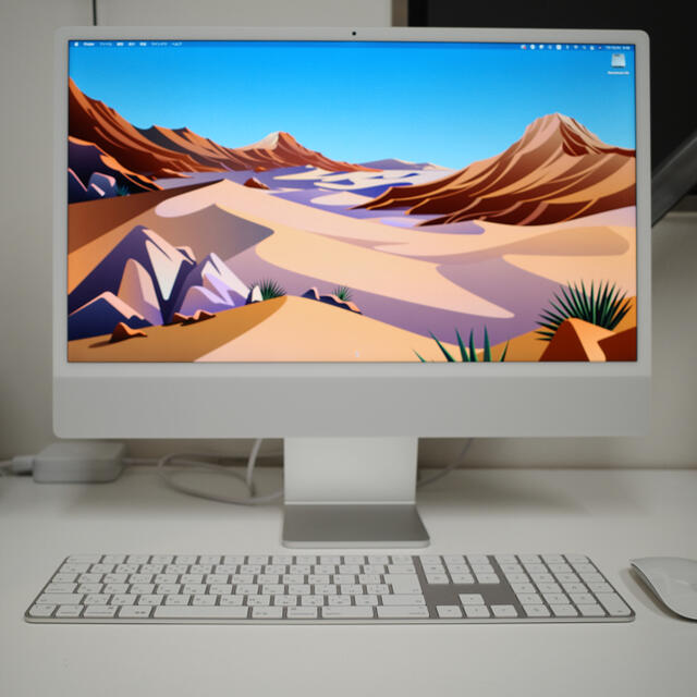 お得】 iMac Apple 24インチ 中古 シルバー MGPK3J/A Retina デスクトップ型PC 