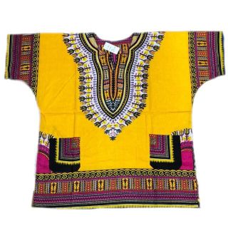 2枚で300円OFF【※コメント下さい】男女兼用 ダシキ Dashiki(シャツ/ブラウス(半袖/袖なし))