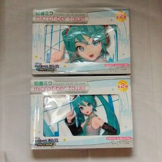 セガ(SEGA)の【未開封品】初音ミク　Project Diva　マイクロファイバータオル　２種(タオル)