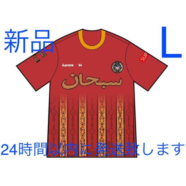 Redサイズ新品 Supreme Arabic Logo Soccer Jersey