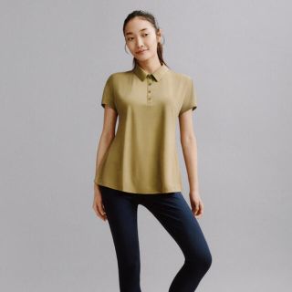 ユニクロ(UNIQLO)のエアリズムAラインポロシャツ、新品未使用　Sサイズ(ポロシャツ)