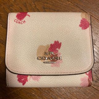 コーチ(COACH)のコーチ　coach  花柄　二つ折り財布　ピンク(その他)