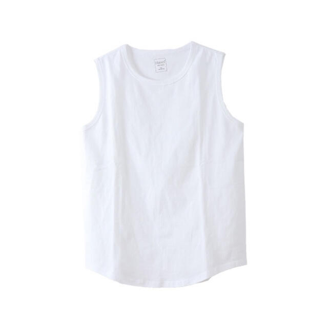 Spick & Span(スピックアンドスパン)の【Hanes】スリーブレス Tシャツ ホワイト レディースのトップス(Tシャツ(半袖/袖なし))の商品写真