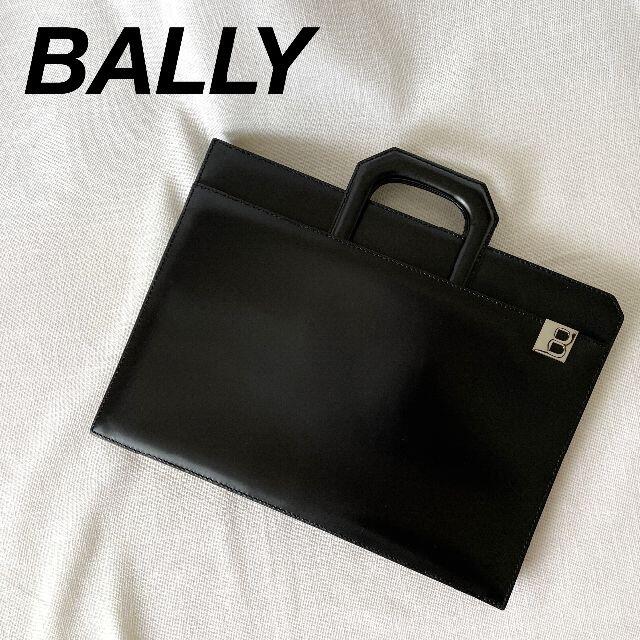 Bally(バリー)のBALLY 薄マチ 2way ブリーフケース クラッチバッグ ビジネスバッグ 黒 メンズのバッグ(ビジネスバッグ)の商品写真