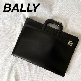 バリー(Bally)のBALLY 薄マチ 2way ブリーフケース クラッチバッグ ビジネスバッグ 黒(ビジネスバッグ)