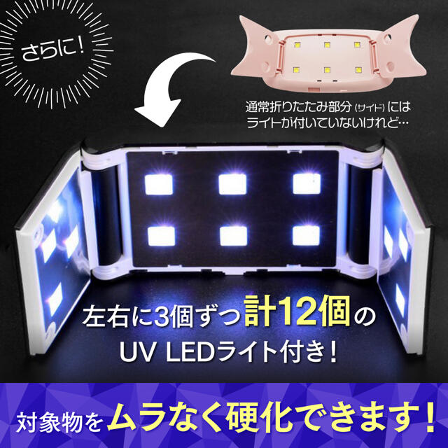 uvライト  ネイルライト　白 ハンドメイドの素材/材料(各種パーツ)の商品写真