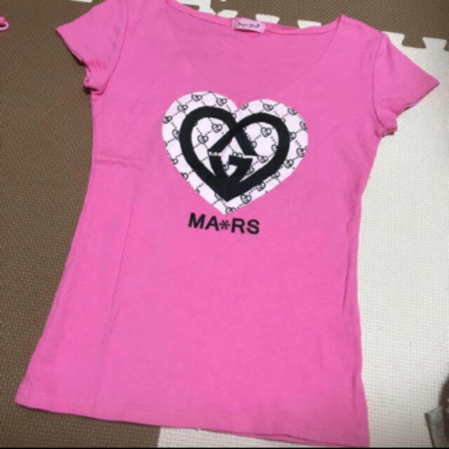 MA＊RS(マーズ)の新品♡MARS♡ハート型ロゴTシャツ♡ レディースのトップス(Tシャツ(半袖/袖なし))の商品写真