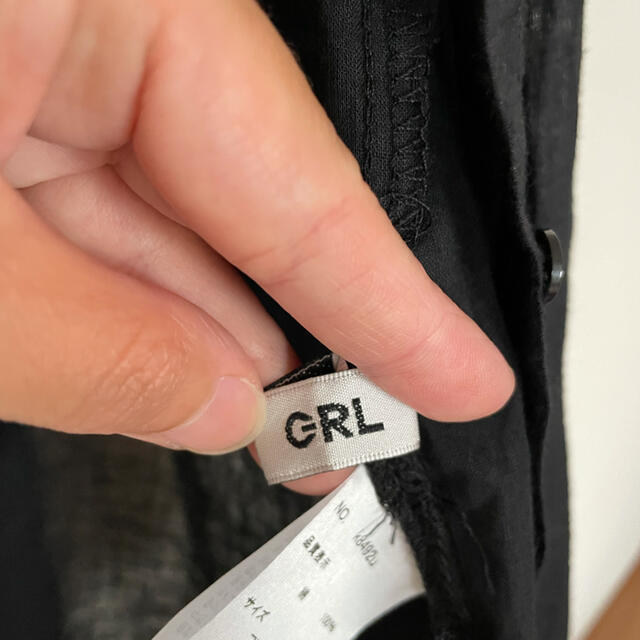 GRL(グレイル)のシアーシャツ レディースのトップス(シャツ/ブラウス(長袖/七分))の商品写真