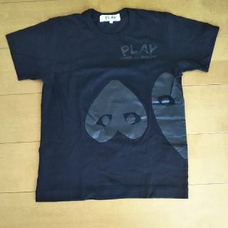 コムデギャルソン(COMME des GARCONS)のPLAY/コムデギャルソン/Lサイズ黒シャツ(Tシャツ(半袖/袖なし))