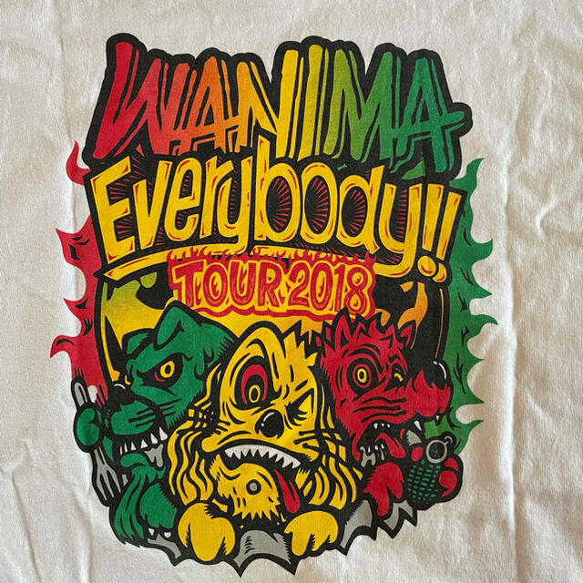 WANIMA Tシャツ白　Ｍサイズ値下げ交渉可 メンズのトップス(Tシャツ/カットソー(半袖/袖なし))の商品写真