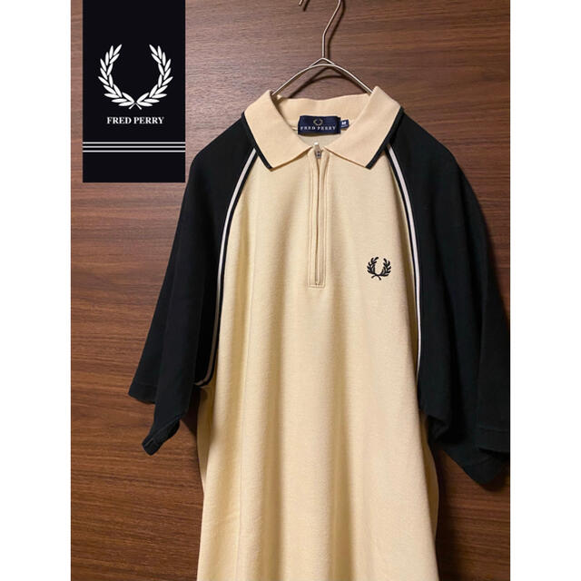 FRED PERRY(フレッドペリー)の【美品】FRED PERRY フロントハーフジップ　ポロシャツ☆ メンズのトップス(ポロシャツ)の商品写真