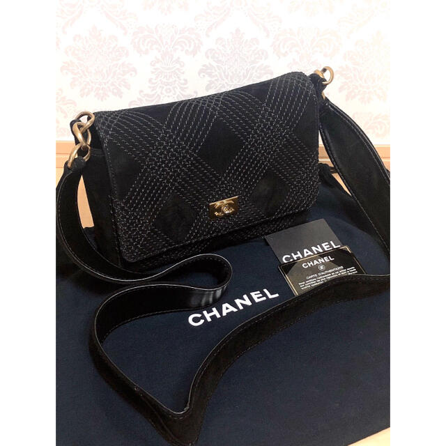 CHANEL - C様専用 CHANEL シャネル ショルダーバッグ スエード 黒の