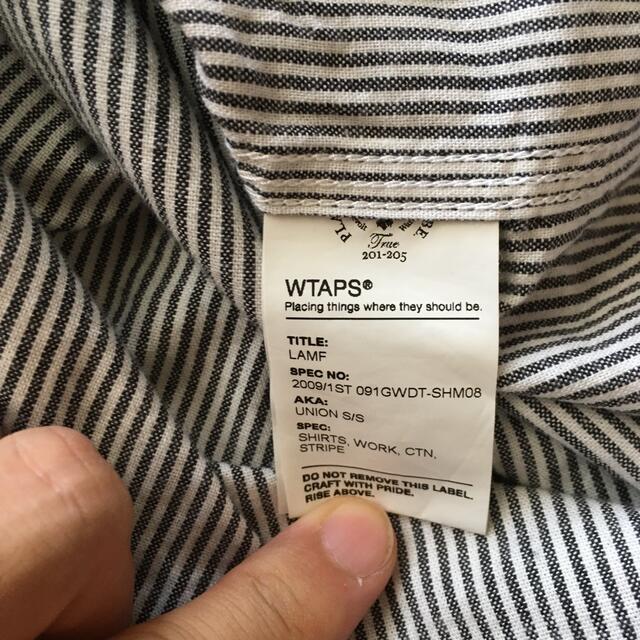 W)taps(ダブルタップス)のWTAPS 半袖ストライプシャツ　最終値下げ　ルードギャラリー メンズのトップス(シャツ)の商品写真