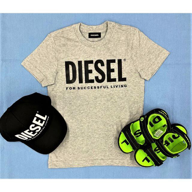 DIESEL(ディーゼル)のディーゼル　キッズ Tシャツ 02A　サイズ-6才　グレー　新品　00J4P6 キッズ/ベビー/マタニティのキッズ服男の子用(90cm~)(Tシャツ/カットソー)の商品写真