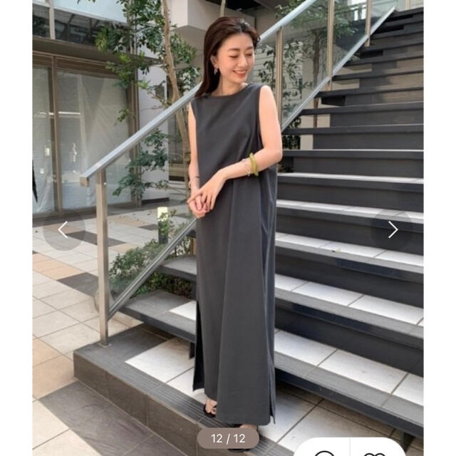 ラッピング対象外 B174 TODAYFULトゥデイフルDobbystripe Slitドレス