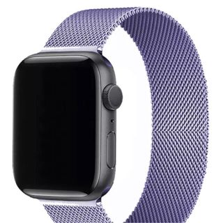 アップルウォッチ(Apple Watch)のApple Watch3 ベルト 紫 38mm ステンレス　メッシュベルト(腕時計)