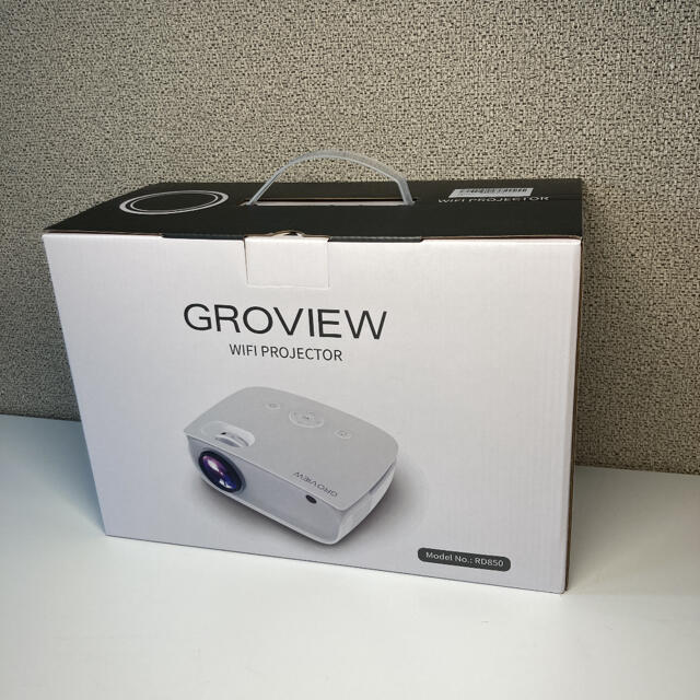 プロジェクター GROVIEW 5500lm WiFi スマホ直接接続