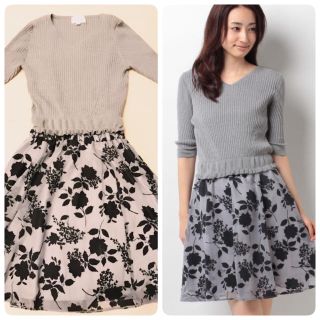 ジルバイジルスチュアート(JILL by JILLSTUART)の今季jill by jillstuart♡FROCKY KNIT UPワンピース(ミニワンピース)