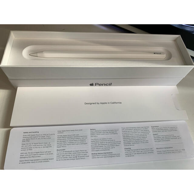 Apple(アップル)の【極美品】Apple pencil 2【第2世代】 スマホ/家電/カメラのPC/タブレット(タブレット)の商品写真
