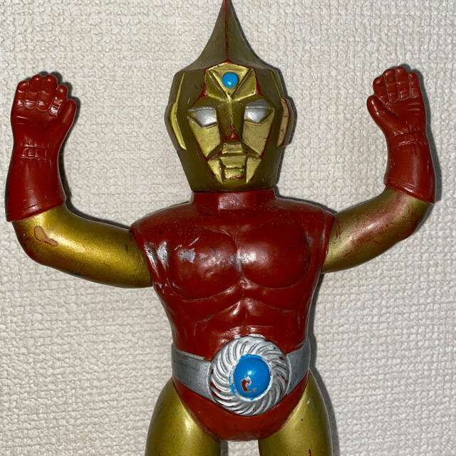 マスダヤ 初期型スペクトルマン ソフビ 高さ約26cm 当時物 マスダヤ 初期型スペクトルマン ソフビ 高さ約26cm 当時物