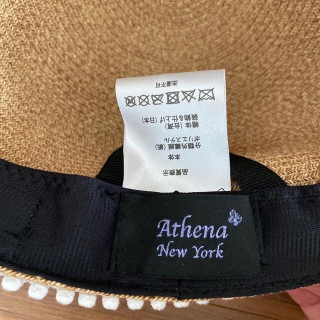 BARNEYS NEW YORK(バーニーズニューヨーク)のAthena  newyork 帽子　美品 レディースの帽子(麦わら帽子/ストローハット)の商品写真