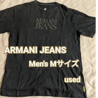 アルマーニジーンズ(ARMANI JEANS)のARMANI JEANS アルマーニジーンズ Used半袖Tシャツ 黒(Tシャツ(半袖/袖なし))