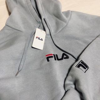 フィラ(FILA)の【新品未使用タグ付き】fifth FILA ロングパーカーワンピース　裏起毛(パーカー)