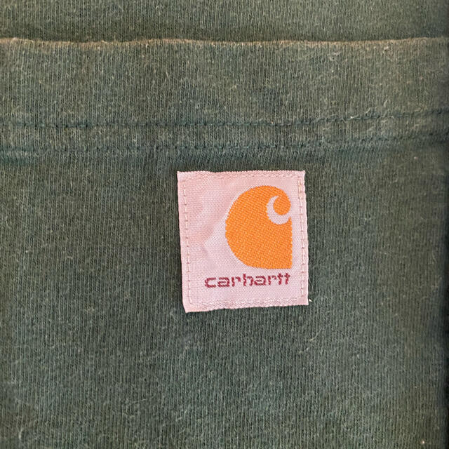 carhartt(カーハート)のcarhartt ポケットロンT グリーン　L メンズのトップス(Tシャツ/カットソー(七分/長袖))の商品写真