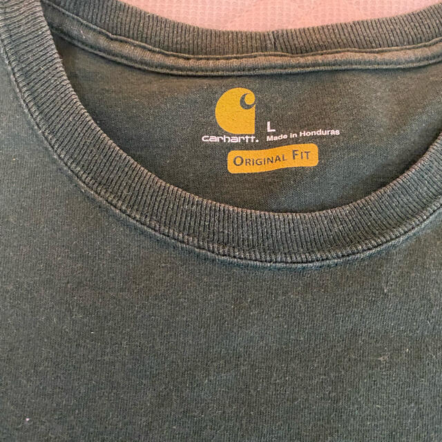 carhartt(カーハート)のcarhartt ポケットロンT グリーン　L メンズのトップス(Tシャツ/カットソー(七分/長袖))の商品写真
