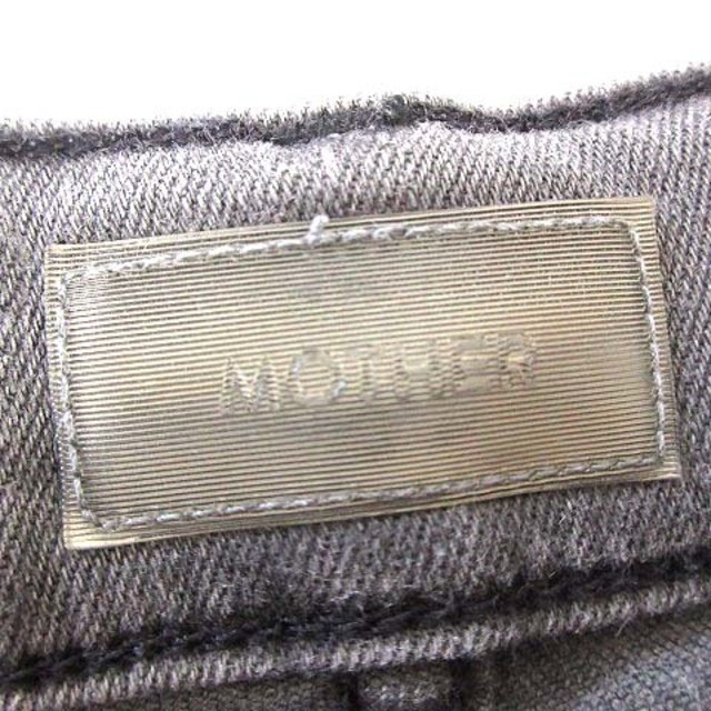 mother(マザー)のマザー 20SS デニムパンツ スキニー ダメージ加 カットオフ 25 グレー レディースのパンツ(デニム/ジーンズ)の商品写真