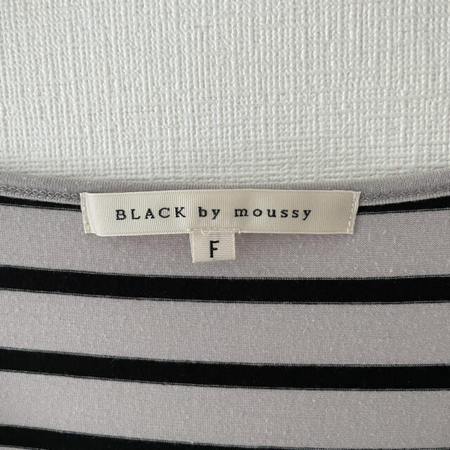 BLACK by moussy(ブラックバイマウジー)のブラックバイマウジー　Tシャツ　チュニック　ボーダー レディースのトップス(Tシャツ(半袖/袖なし))の商品写真