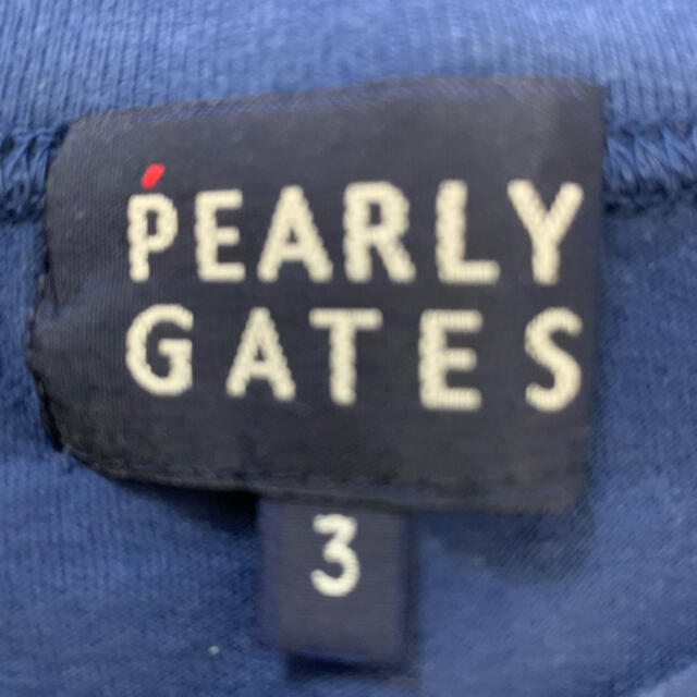 PEARLY GATES(パーリーゲイツ)のパーリーゲイツ　Tシャツ　XLくらい　ネイビー スポーツ/アウトドアのゴルフ(ウエア)の商品写真